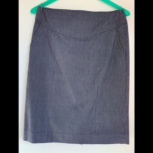 Banana Republic striped pencil skirt with pockets
